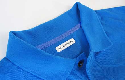 Iron on clothing labels